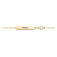 thumbnail image 3 of Bracelet en Barre Gravable avec Pierre de Naissance, 3 of 7