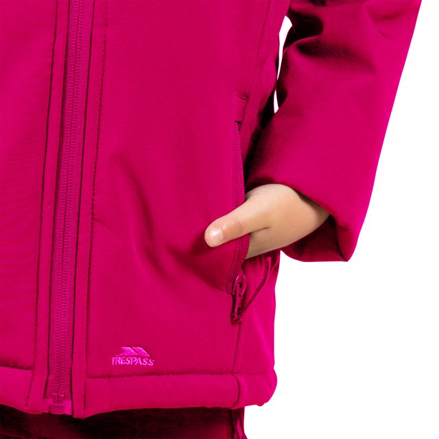 Trespass - Chaqueta Softshell Kristen para Niños/Niñas (Gris Oscuro)