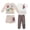 Brown, variant on Disney Clothes Baby Boys 4-Piece Set – Mickey Mouse Outfit Set with Pullover, Tee, Shorts & Pants (Green/Grey) – 12M