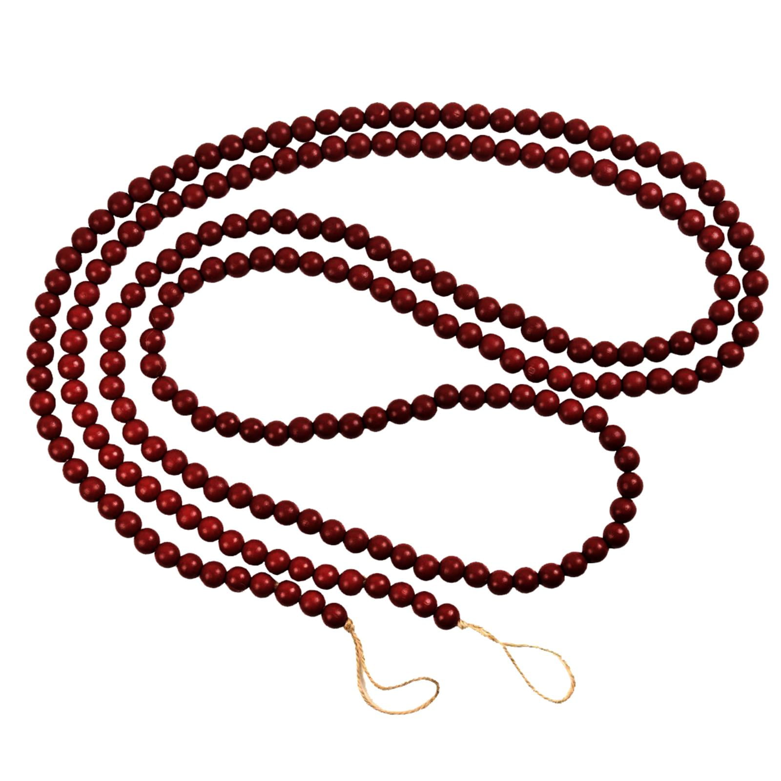 Round Xmas Beaded Garland, Home Decor, Christmas Tree Decoration, Wall