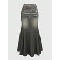 thumbnail image 6 of Skirt With Fish Tail Hem Blue-2, 6 of 12