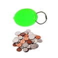 thumbnail image 2 of Neon Green Oval Squeeze Coin Holder 3 units | Holds Change & small items | Multi-Purpose | Made in USA, 2 of 5