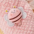 thumbnail image 6 of NovaStitch Pineapple Textured Plush Pet Vest with 3D Honeybee Decor Dog Cozy Outfit Dog Kitten Puppy Pet Apparel Pink M, 6 of 7