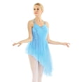 thumbnail image 1 of Aislor Women's Sparkle Sequins Ballet Skirt Lyrical Camisole Leotard Dress Dancewear, 1 of 7