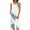 Light Blue, variant on BLTIBY 2 Pack Women's Floral Pajama Set Loose Printed Loungewear Pjs Sets Sleeveless Tops & Knee Length Shorts Light Blue L