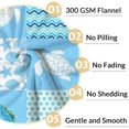 thumbnail image 4 of Sea Turtle Blanket for Women & Girls - 40x50 Inches Crib Size - Soft Fuzzy Plush Throws Gifts - Blue Cute Ocean Blanket for Couch & Sofa, 4 of 6