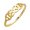 Gold, variant on Double Infinity Symbol With Hearts Stainless Steel Ring Love Gift Jewelry
