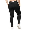thumbnail image 3 of Women's High Waist Pocket Activewear Leggings, Black, Full Length, 3XL, 3 of 5