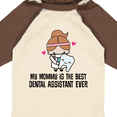 thumbnail image 4 of Inktastic Dental Assistant Mommy Girls Long Sleeve Baby Bodysuit, 4 of 5