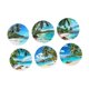thumbnail image 5 of 6 posavasos de madera con aislamiento térmico, manteles individuales apilables y redondos. Playa, 5 of 9