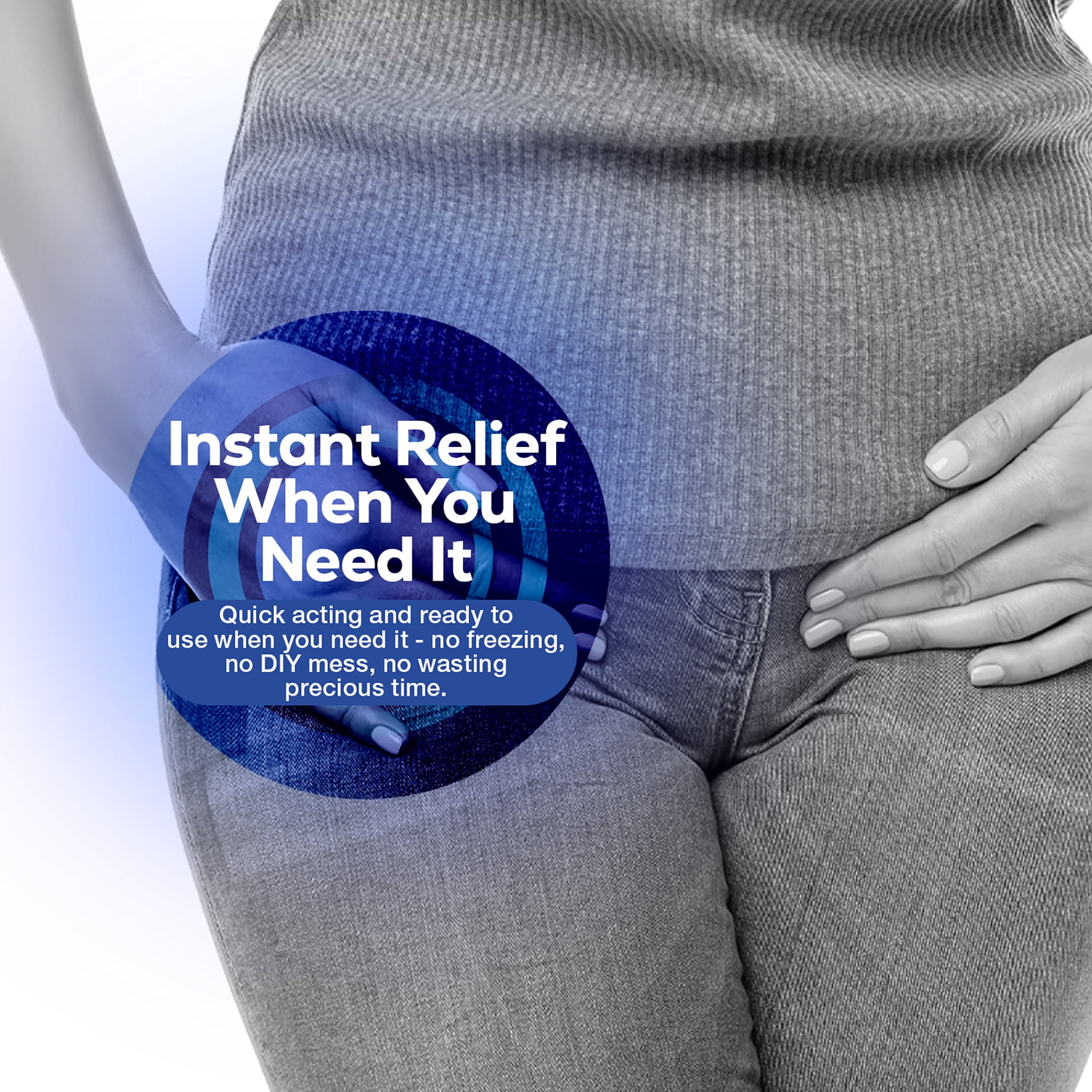 Dynarex Perineal Instant Cold Pack, Postpartum Ice Packs with Self-Adhesive Strip, 4.5” x 12”, 24 Count