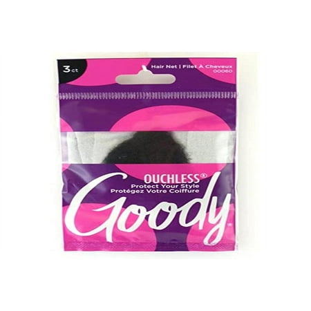 GOODY Styling Essentials Hair Net, Black, 3 Count