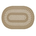thumbnail image 3 of Better Trends Oval Braided Rug, 30" x 50", Reversible Indoor Entryway or Kitchen Area Rug, 100% Polypropylene, Newport Collection – Tan, 3 of 5