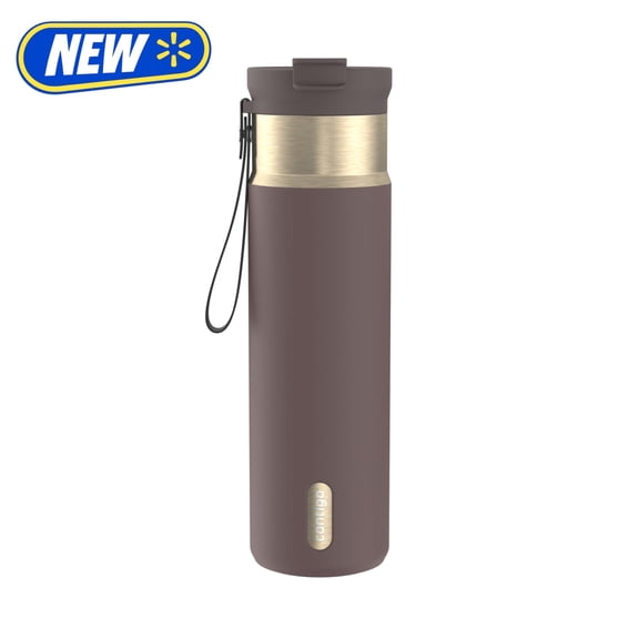 Contigo DualSip 24 oz Leakproof Insulated Water Bottle with Carrying Strap and 2-Way Lid