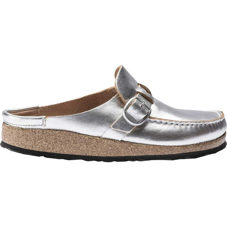 Birkenstock Womens Buckley, Silver, 38 EU, Narrow - Walmart.com Birkenstock Womens Buckley, Silver, 38 EU, Narrow - Walmart.com