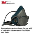 thumbnail image 2 of Respirador reutilizable 3M Rugged Comfort de media cara 6501, 2 of 6