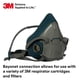 thumbnail image 2 of Respirador reutilizable 3M Rugged Comfort de media cara 6501, 2 of 6