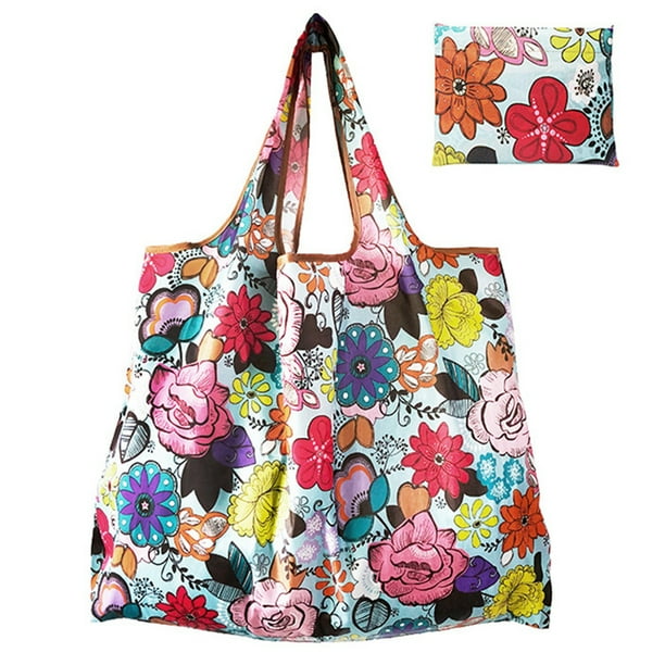 Shopping Bag Reusable Foldable Nylon Fruit Organizer Grocery Shopping Bag for Home Walmart