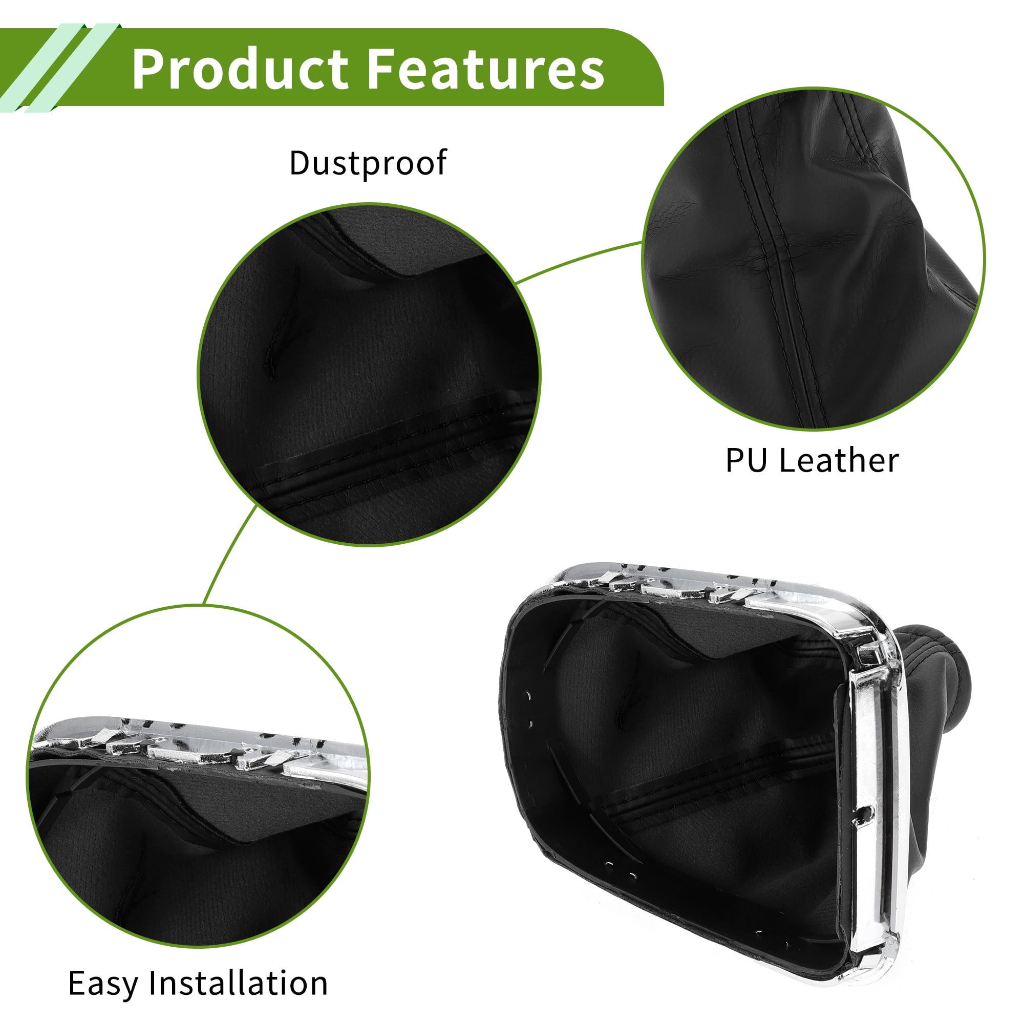 Unique Bargains Gear Shift Stick Gaiter for Chevrolet Cruze 2008-2012 Black Cover