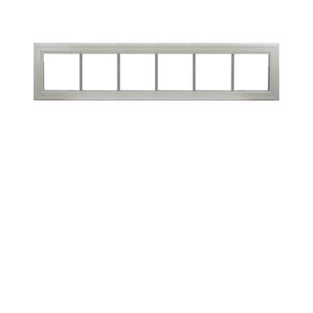 Shed Windows and More Double Pane Transom Window 72"x10", Low-E Glass, Argon Gas, White Vinyl Frame