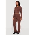 thumbnail image 3 of Women's Scuba Zip Front Cropped Hoodie, 3 of 4