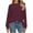 Wine, variant on Enjoytime Winter Sweatshirt for Women Casual Solid Color Basic Shirts Long Sleeve Sweatshirts with Pocket Lightweight Pullover Tops