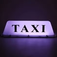 thumbnail image 1 of Luz de techo magnética LED de 12 V para taxi, luz superbrillante para coche con encendedor, luces de techo, luces de taxi COB (estuche blanco), 1 of 5