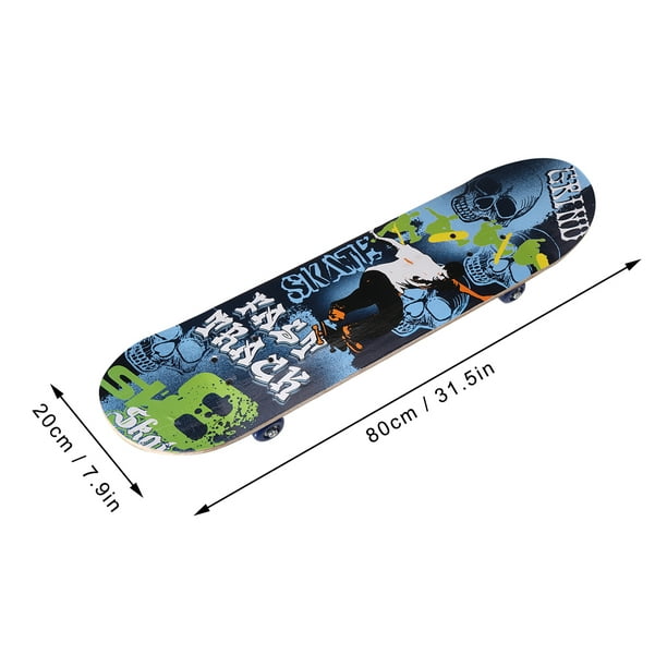OUSGAR Skateboards for Beginners, Complete Skateboard 31.5'' x 7.9'', 7 Maple Tricks Skateboards for 6-12 old Kids Teens Beginners - Walmart.com