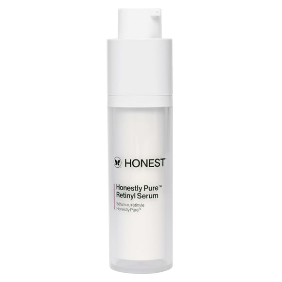 Honest Beauty Honestly Pure Nightly Retinyl Serum | Moisturizes, Exfoliates, Reduces Fine Lines + Wrinkles | Retinyl Linoleate + Hyaluronic Acid | Vegan + Cruelty Free | 1 fl oz