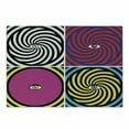 thumbnail image 1 of Psychedelic Cutting Board, Pop Art Style Hypnotic Design Swirling Patterns with Eye in Centre Dizzy Focus, Decorative Tempered Glass Cutting and Serving Board, Small Size, Multicolor, by Ambesonne, 1 of 1