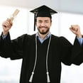 thumbnail image 7 of Graduation Season Honor Cord with Tassels for Bachelor, Master, Doctoral Ceremony, 68 Inch Cotton Honor Ropes Graduation Decorative Ribbon Necklace Props Accessory, 1Pc, Multicolor(White,68x1"), 7 of 7