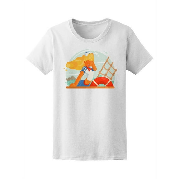 Beautiful Girl Sailor Tee Women's -Image by Shutterstock