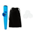 thumbnail image 3 of Flauta Kazoo, instrumento musical de acompañamiento musical, fácil de tocar, con bolsa de almacenamiento, bolsas de regalo para amantes de la música y azul, 3 of 8