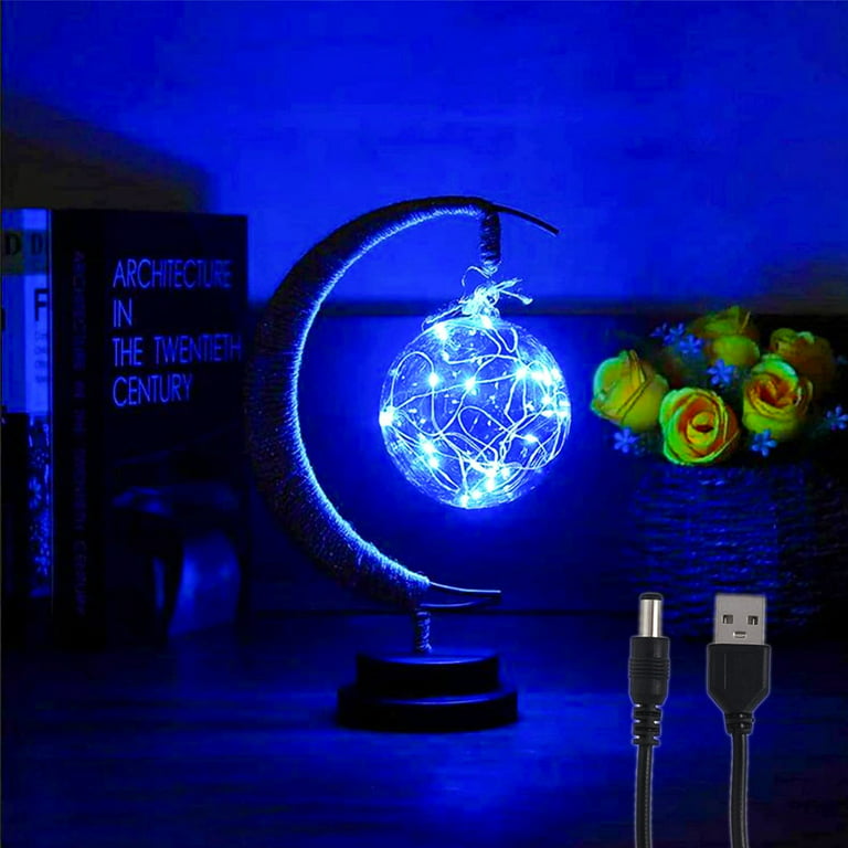 Miuline The Enchanted Lunar Lamp,LED Moon Lamp Kids Night Light Galaxy Lamp,  Hanging Moon Lamp Magic Moon Night Light, Remembrance Gift For Home  Decorations 
