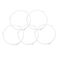 thumbnail image 3 of OUNONA 5Pcs Microwave Turntable Ring High-temperature Resistant Plastic Microwave Bracket, 3 of 8