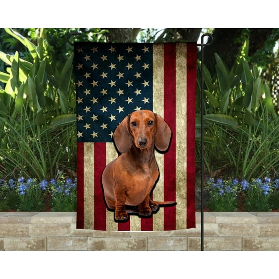 Dachshund Garden Flag