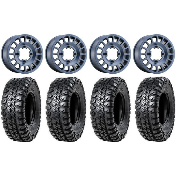 Method 407 15 Wheels Bahia Blue 33 Chicane Rx Tires Polaris Rzr Xp 1000 Pro Xp Ranger Xp 900 1000 Walmart Com Walmart Com