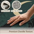 thumbnail image 6 of ODIKA 8'x10' Washable Area Rug Durable, Non-Slip Dark Teal Gold Celestial Cat Design Mystical Moon and Starry Night Motif for Living Room, Under Sectional, Family, 6 of 7