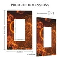 thumbnail image 3 of Balery Tennis Racket In Fire for Duplex Wall Plates Kit, Electrical Outlet Covers, Standard Size 1-Gang 5.0" x3.0", Electric Receptacle Plug Covers-Style U, 3 of 6