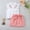 White, variant on Zecgelong Summer New Sleeveless Lapel Button Button Embroidered Top Solid Color Bow Skirt Fashion Girls Set Girls Summer Sets Age 4-5 Years