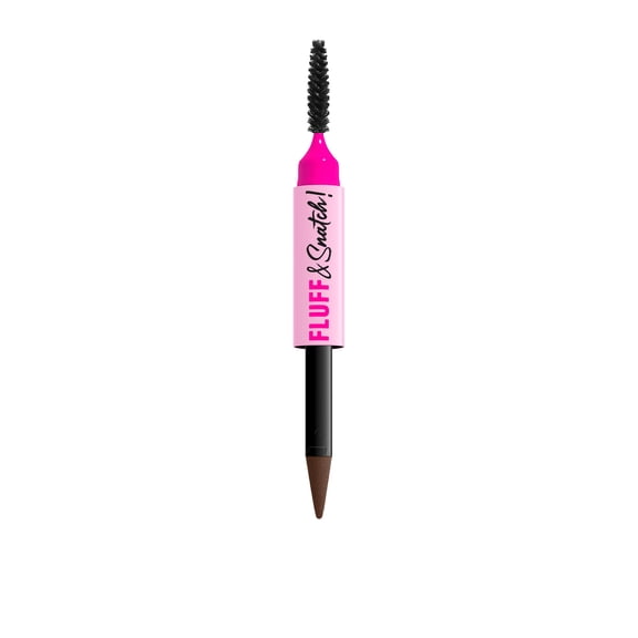 NYX Professional Makeup Fluff & Snatch Eyebrow Pencil, Eyebrow Powder Pen, Brunette, 0.04 oz