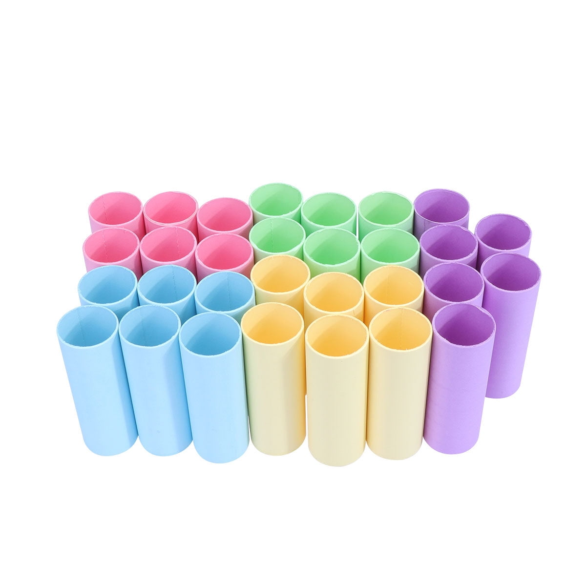 60 PCS 1.6 x 4 Inches Craft Rolls Tubes, Cardboard Tubes (6 Colors), Craft  Paper Roll Tubes for Creative DIY Projects (Pink, Yellow, Blue, Green