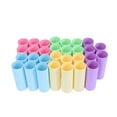 thumbnail image 1 of 30pcs Kraft Paper Tubes Cardboard Tubes for Storage Art Drawings Posters Paintings Protector (Mixed Color), 1 of 8