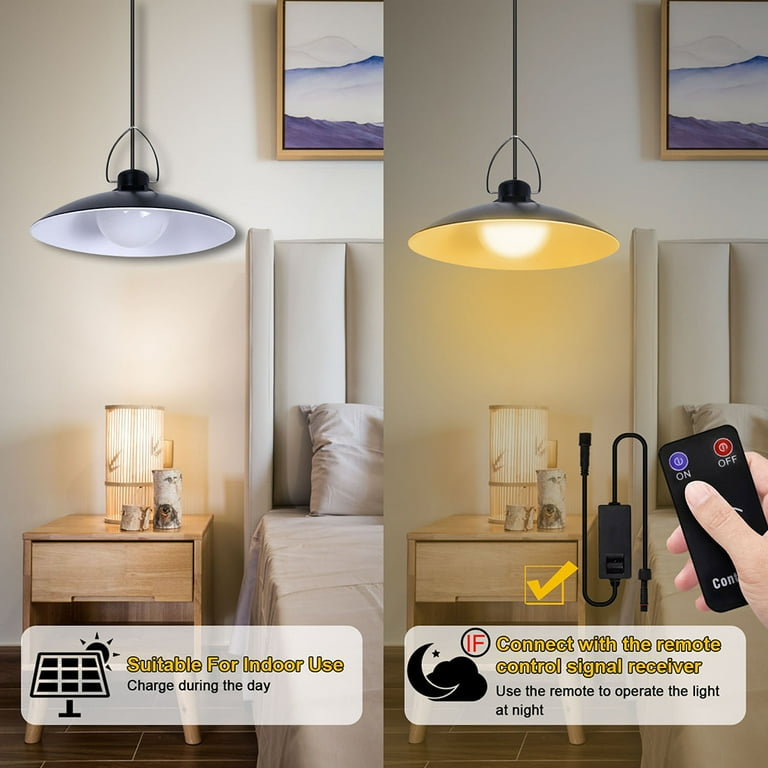 Outdoor hanging solar pendant light outlet