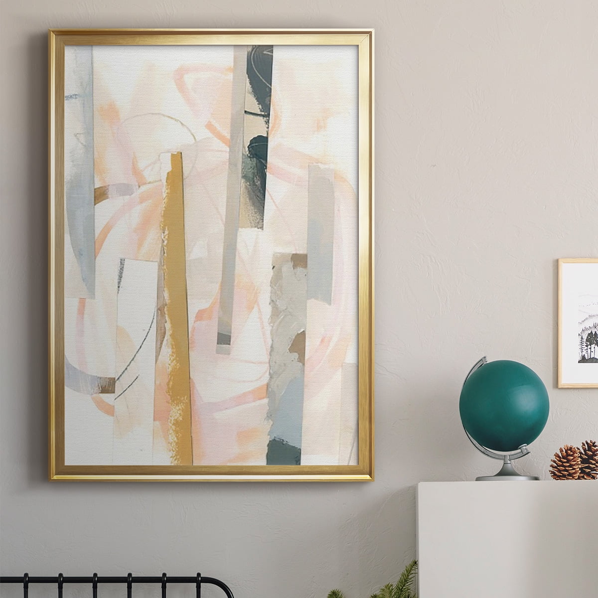 Melon Litmus I Premium Framed Print, in Gold, Black, or Silver - Ready to Hang