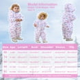 thumbnail image 7 of Toddler Girl One-Piece Snowsuit (6-18 Months) | Warm Winter Outdoor Play Suit, 7 of 7