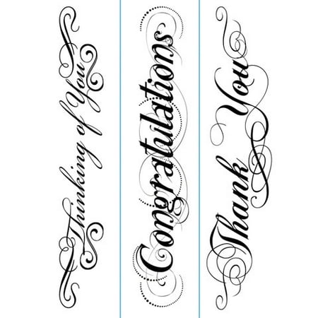 Embossing Folder Phrases Border 3Pk By Darice