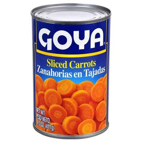 Goya Sliced Carrots, Canned Vegetables, 14.5 oz Can