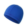 thumbnail image 2 of Wosthever Skull Caps Ligero Deportes al aire libre Baja resistencia Respetuoso con la piel Unisex Forro de casco para ciclismo Ice Silk Black Ciclismo Azul zafiro, 2 of 6