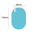 thumbnail image 3 of 2Pcs Car Side Rearview Mirror Protector Film Waterproof Anti-Fog Rain-Proof, 3 of 5
